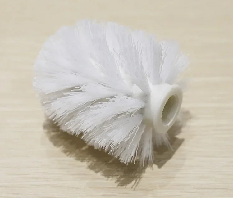 porte brosse wc blanc doré orné motifs floraux support mural classique fixations