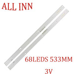 ruban led blanc moderne connecteur 533mm tension 3v
