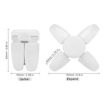 ventilateur led mini pliable blanc moderne 360 degrés 28w 2000 lumens 50000h