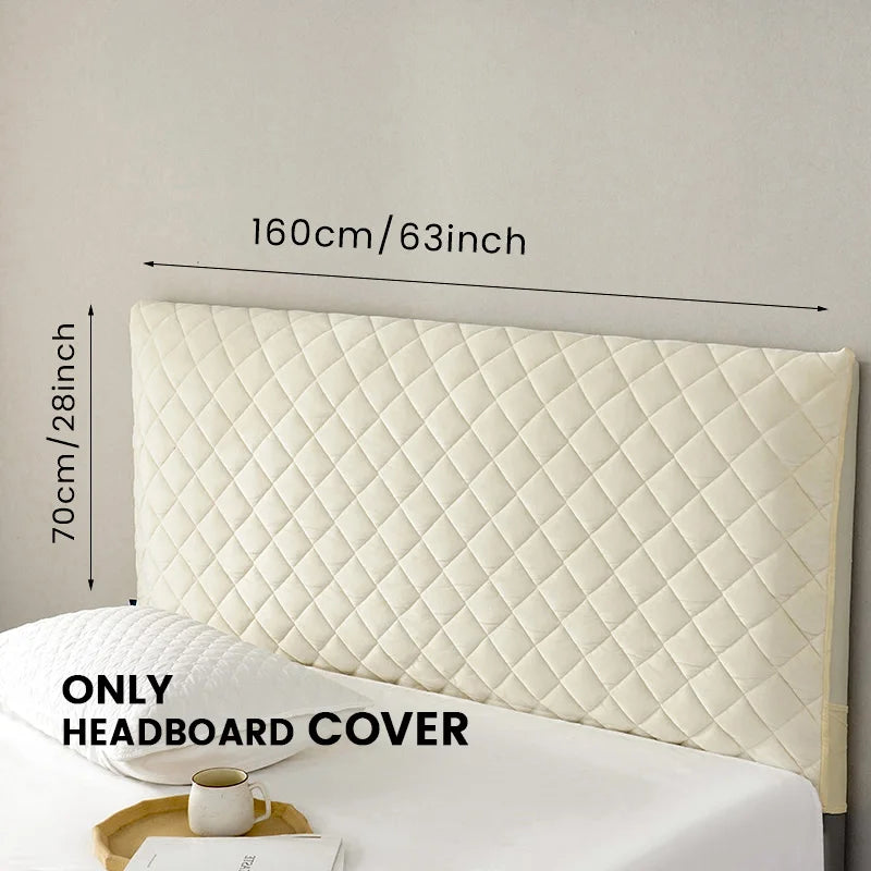 housse tête lit grise quiltée épaisse douce protection textile moderne chambre confort