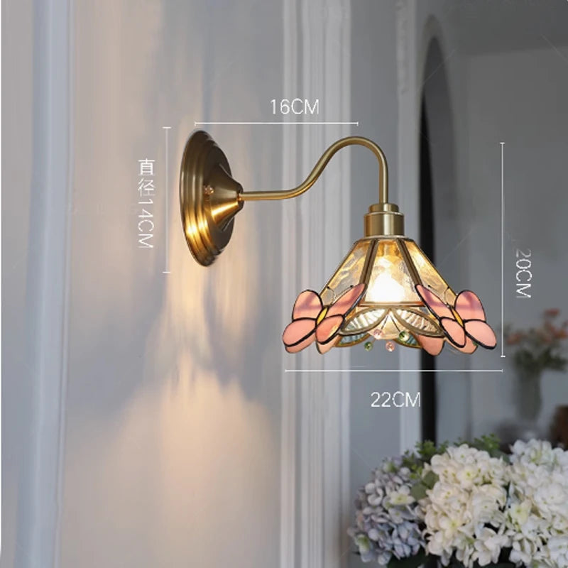lampe suspension tiffany géométrique transparente couleurs variées triangles cercles vintage