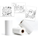 papier autocollant imprimé illustrations fée chateau octopus 30mm 57mm 3.5m longueur adhésif pratique