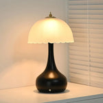 lampe table moderne verre métal rechargeable abat jour opaque minimaliste led blanc crème doré