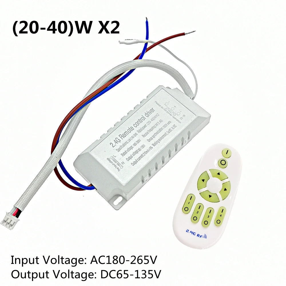contrôleur lumière télécommande 24g rf variateur couleur led blanc électronique câbles connexion qr code