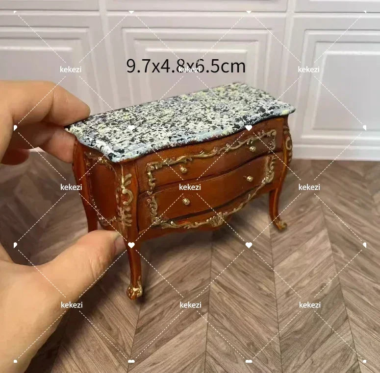 miniature chaise bois décorative meubles maison poupée classique scène miniature 112
