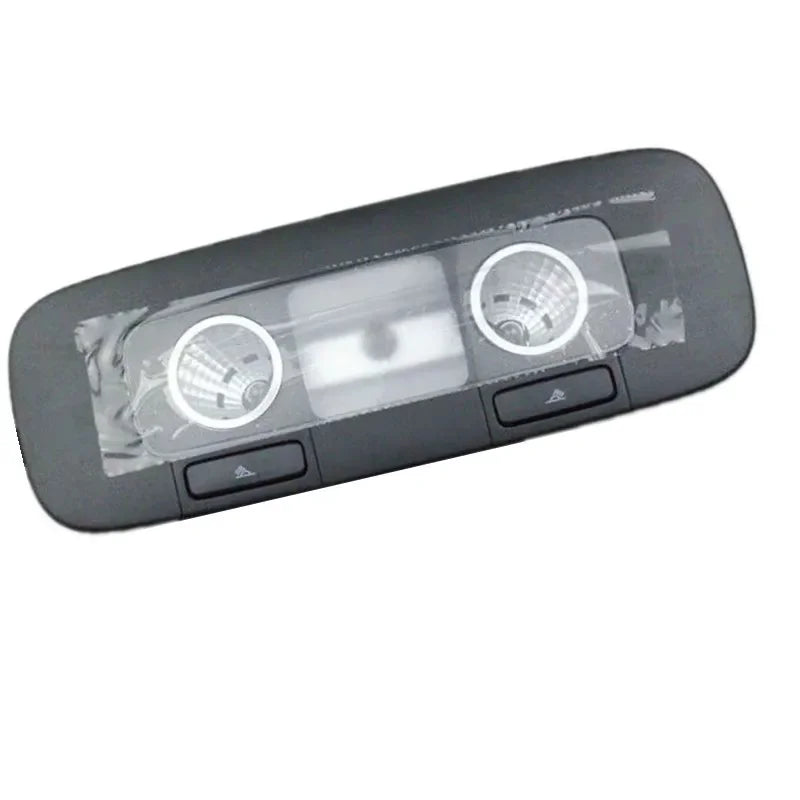 plafonnier intérieur moderne gris noir vw golf boutons commande deux têtes lampes intégrées 2400