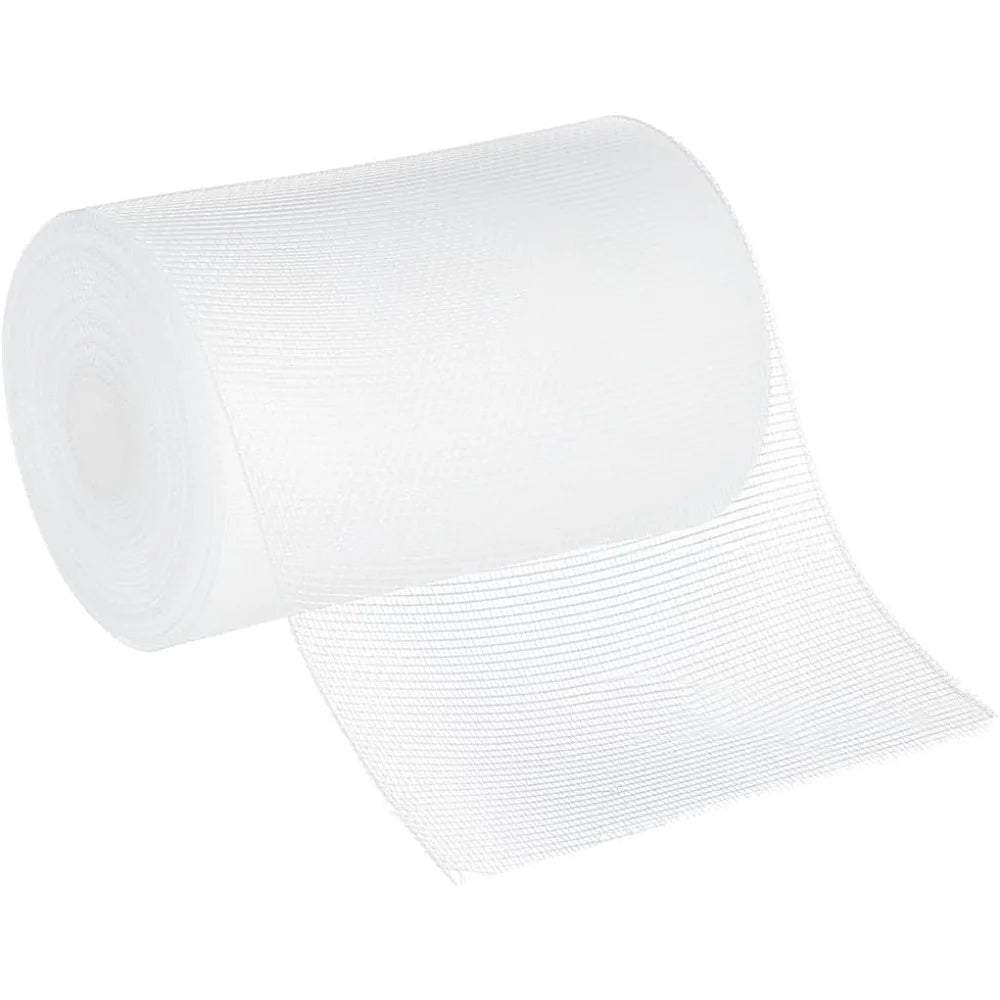 ruban tulle blanc transparent maille fine décoration 10m longueur ciseaux règle accessoires bricolage fleurs