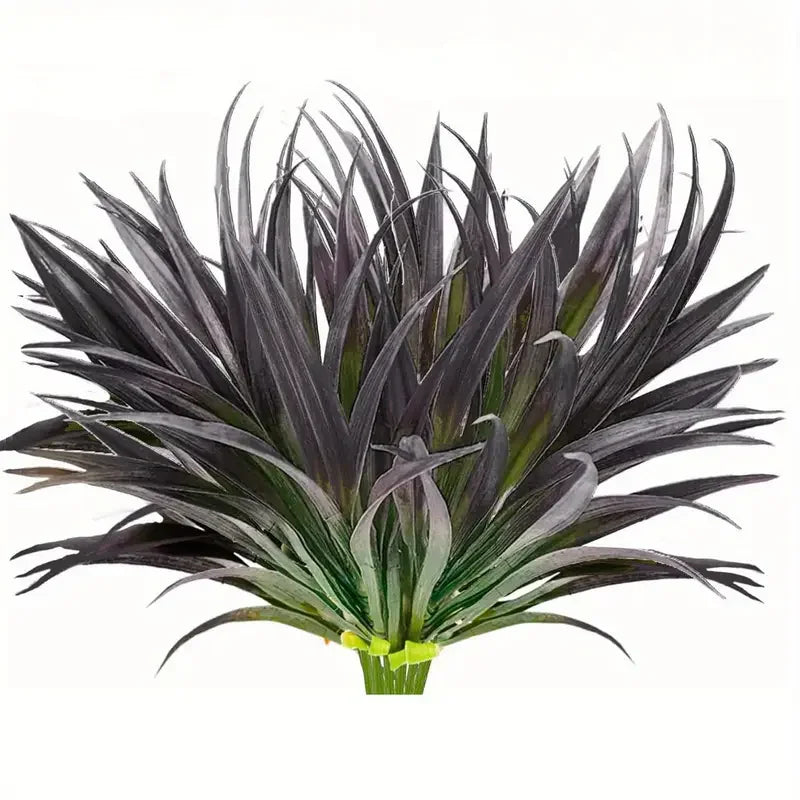 plantes artificielles herbes vertes feuilles pointues modernes extérieures intérieures résistantes uv exposées fêtes prénuptiales
