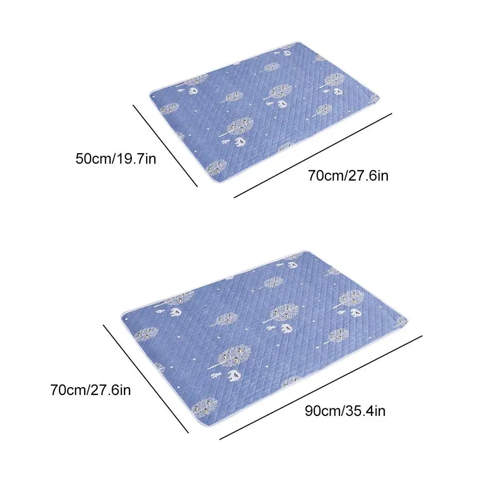 tapis fleuri bleu clair moderne doux anti décubitus coton polyester lit chambre bébé tout