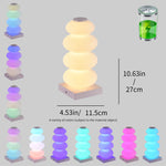 lampe table moderne bleu rose blanc toucher rgb changement couleur chambre coucher