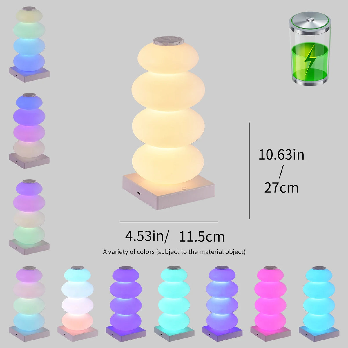 lampe table moderne bleu rose blanc toucher rgb changement couleur chambre coucher