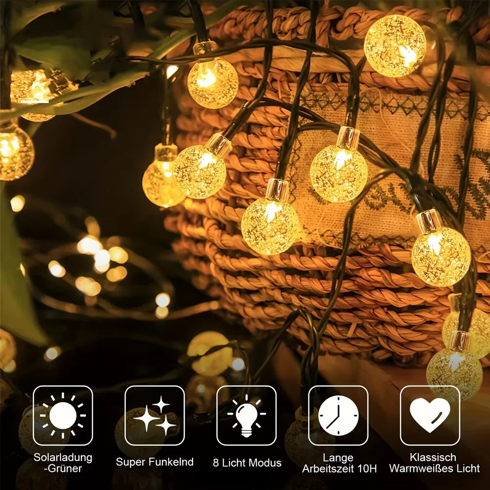 guirlande lumineuse multicolore moderne étanche ip65 modes contrôle distant led translucides