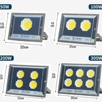 projecteur led 100w 200w 300w 400w 50w gris jaune ip66 moderne clips lumineuxextérieur