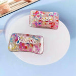 magnets réfrigérateur transparents coeurs étoiles sweet résine boîte bonbons décorative enfantine party stickers