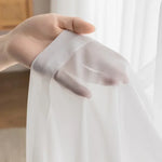 rideau rose pâle brodé fleur classique opacité bordure dentelée européen chambre salon polyester