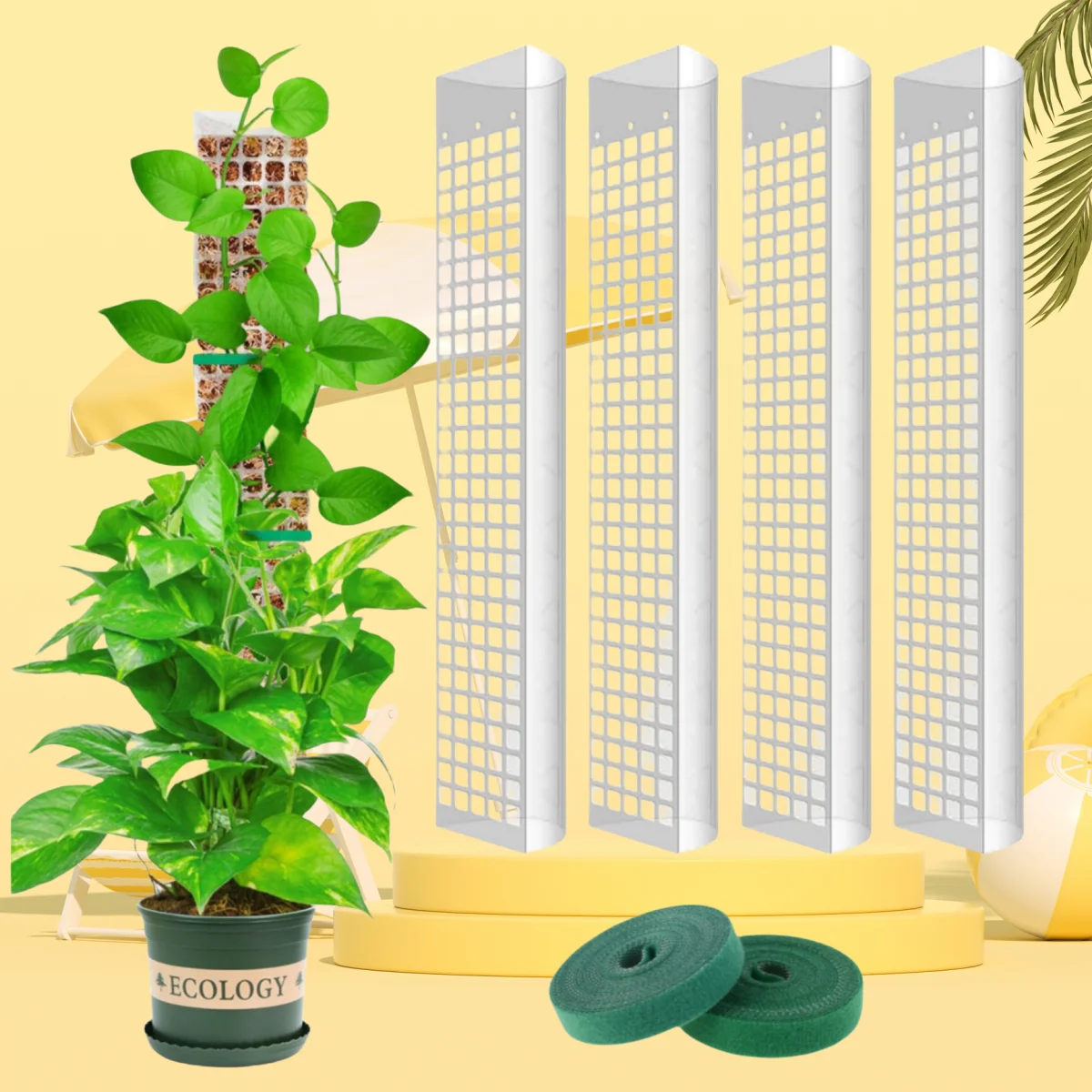 support croissance plantes vertes moderne adhésif pliante pot éco compatibleintérieurextérieur