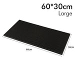 tapis bar noir perforé moderne antidérapant résistant chaleur durable maison bar