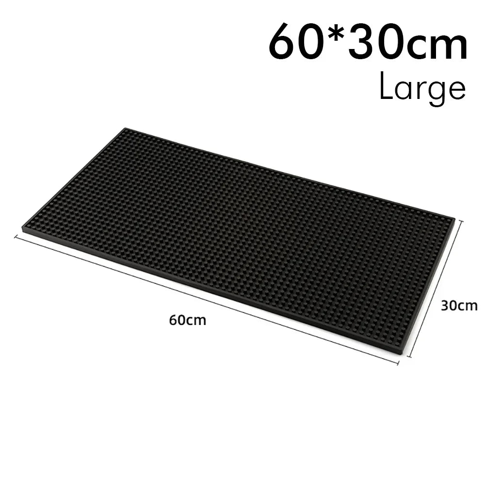tapis bar noir perforé moderne antidérapant résistant chaleur durable maison bar
