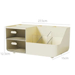 organisateur blanc compartiments rangement minimaliste moderne japonais mat plastique transparent compartments