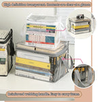 sacs rangement transparent pliables multi usages très transparent moderne pratique double fermeture glissière poignées