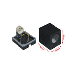 applique murale led moderne noir blanc 80x80 150x80 flux 249 2000 lumens.gca