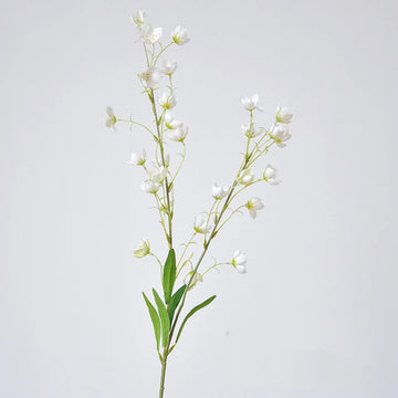 bouquet artificiel fleurs simples feuilles vertes moderne mariage noël rose blanc