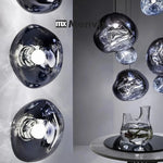 appliques murales modernes lampes led verre translucide forme organique suspension chambre cuisine salle manger