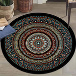 tapis rond moderne géométrique polyester anti dérapant intérieur extérieur salon chambre rose violet
