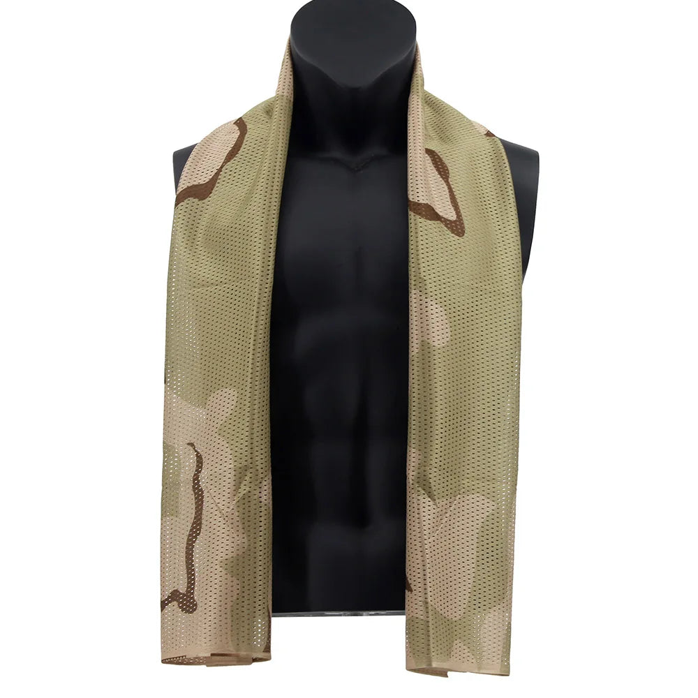 écharpe camouflage vert beige noir homme printemps été automne hiver