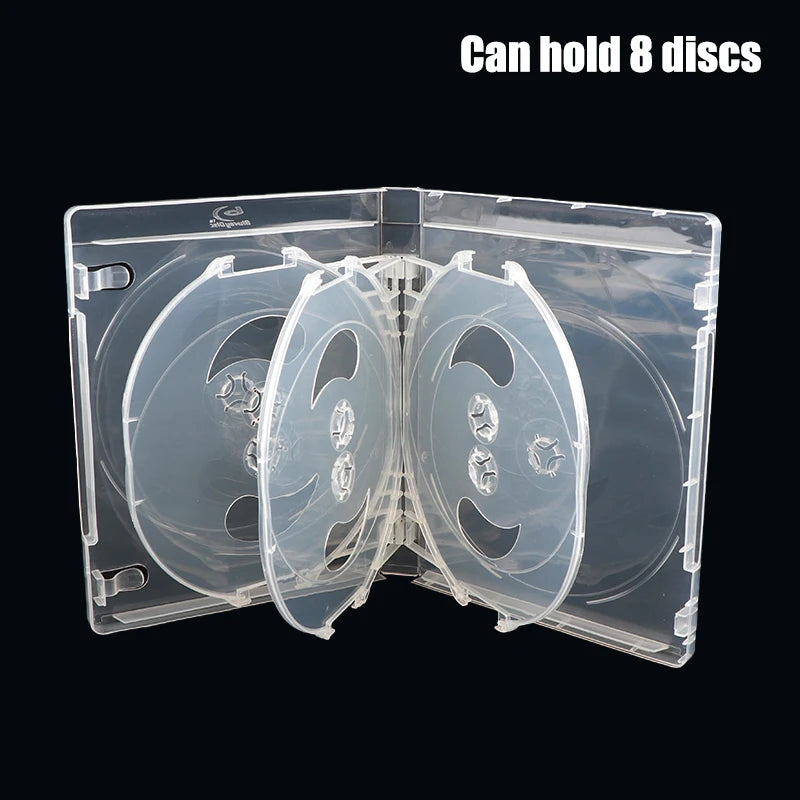 boîtes rangement disques blu ray transparentes modernes perforations respectueux environnement pratique