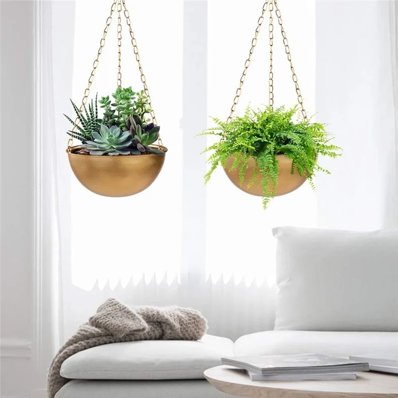 Support de plante suspendu semi-cercle en couleur lavande