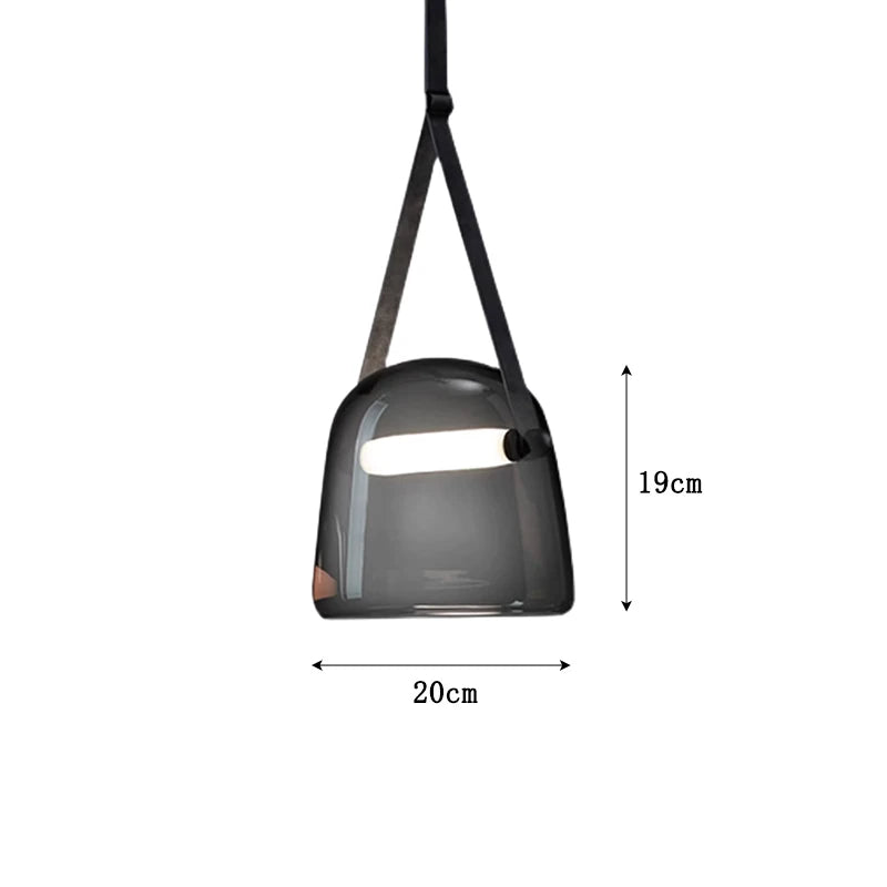 lampe suspendue moderne minimaliste noir gris transparent brillante chaîne métallique câble électrique chambre salon