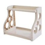étagère cuisine blanc moderne adhésif perforations rondes couteaux condiments rangement multifonctionnel