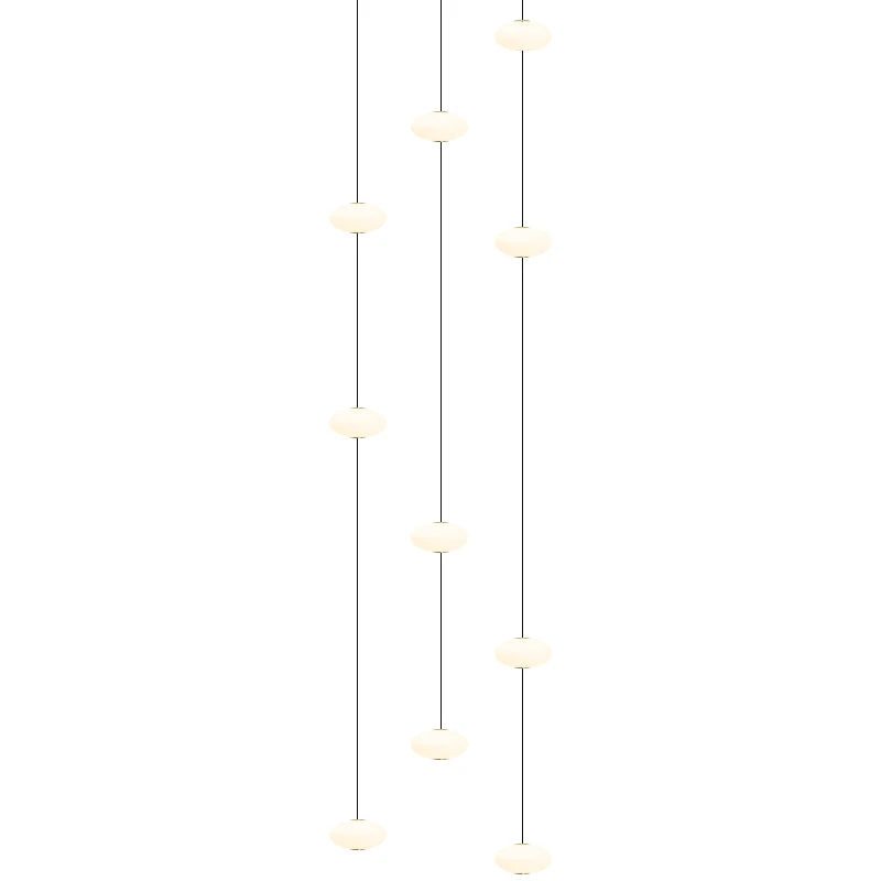 suspension lumineuse moderne blanc noir led salon chambre étude 2000lm 82000lm 90v 260v