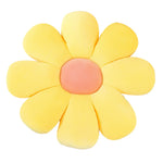 coussin moderne fleur rayures bleu clair jaune vert rose blanc oblong chambre décoration
