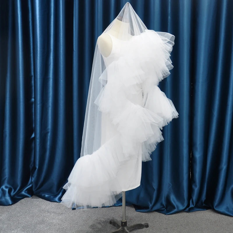 voile mariée tulle plissé blanc crème rose noir vert classique élégant opacité festonné
