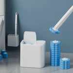 brosse wc jetable tête remplacement boîte rangement moderne blanche bleue violette