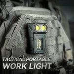 lampe travail rechargeable led 1200 lumens aimantée aluminium noir moderne