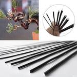 fil formation bonsaï métal noir marron gris 1mm 2mm 3mm 5m 10m jardinage