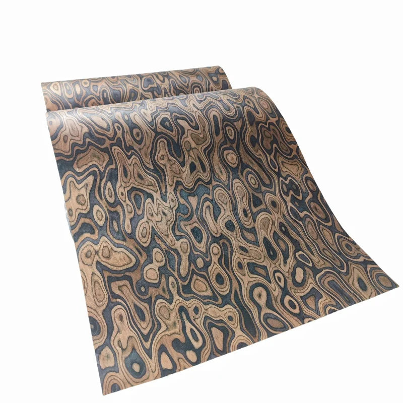 placage bois marron noir burlé rouleau flexible meuble décoration artisanale naturelle