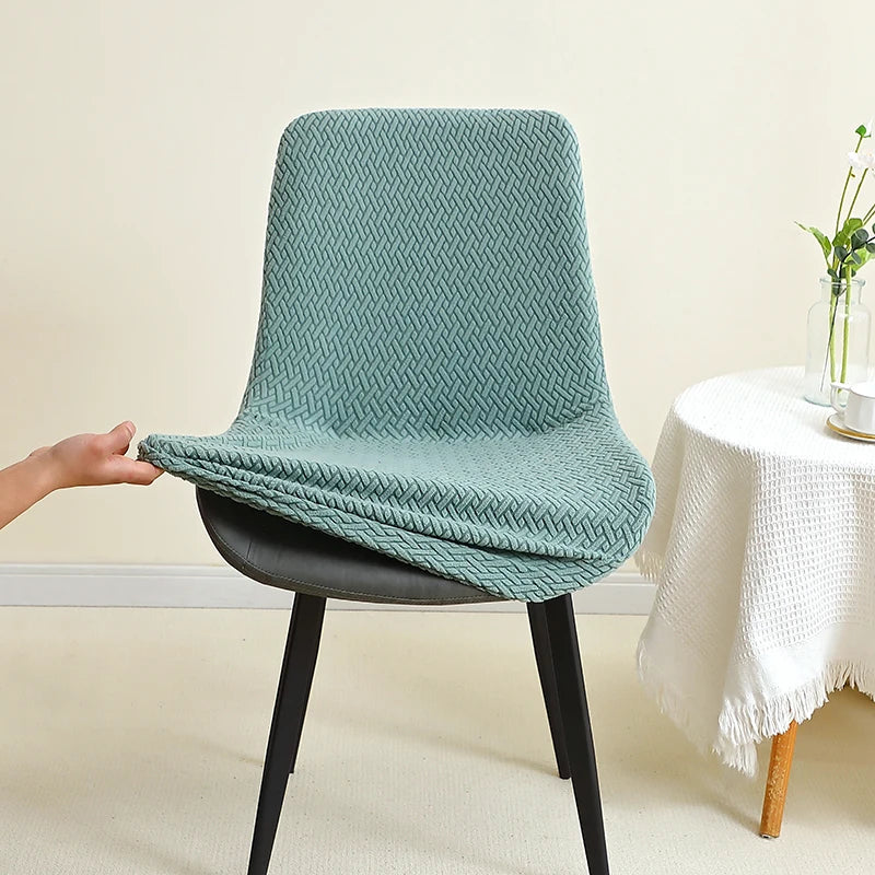 chaises modernes tissu motifs géométriques beige gris bleu opaques extensibles mariages banquets