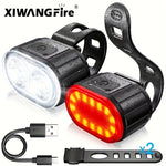 lampe vélo rechargeable usb clip noir rouge moderne étanche sécurité extérieur