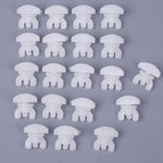 clips suspension blancs modernes adhésifs rideaux pack 20 rond lisses opaques