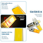 ampoules led g4 g9 e14 3w 6w blanc chaud jaune modernes lustre chambre 20000h