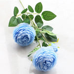 Bouquet artificiel roses feuilles vertes mariage décoration maison blanc rouge roseclair