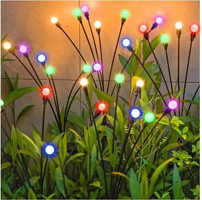 guirlande lumineuse solaire 10 led blanc noir moderne extérieure décoration jardin étanche minimaliste