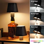 lampe table led rechargeable tactile noir vert rose jaune beige moderne minimaliste