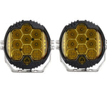 lampe travail led jaune noir pouces pouces tout terrain moderne robuste tringle câbles électriques