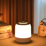 lampe table rechargeable led blanc cassé luminosité réglable moderne minimaliste chambre cuisine camping