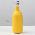 vase moderne céramique jaune sans plante décoration salon hydroponique pot fleur table
